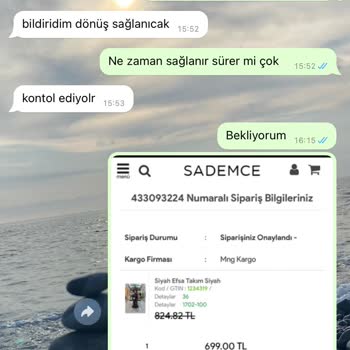 Sademce Sipariş Ettiğim Ürünler Ne Kargoya Veriliyor Ne De Para İadesi Yapılı