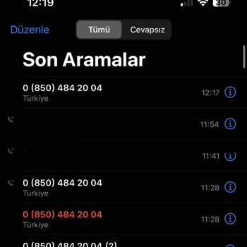 0850 484 20 04 Uygunsuz Israrla Araması
