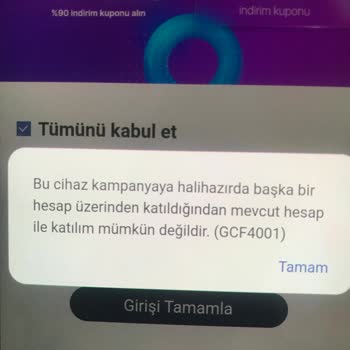 Samsung Kupon Alamıyorum %90