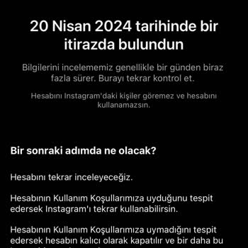 Instagram Hesap Askıya Alındı
