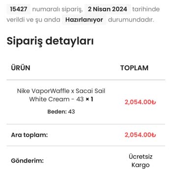 Moonlock.com.tr Spor Ayakkabı Satan Site Şikayet