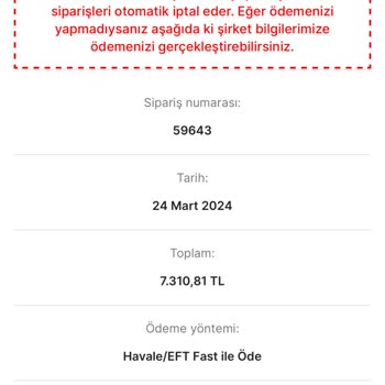 Altı Dekor Sipariş Hakkında Bilgi Alamıyorum