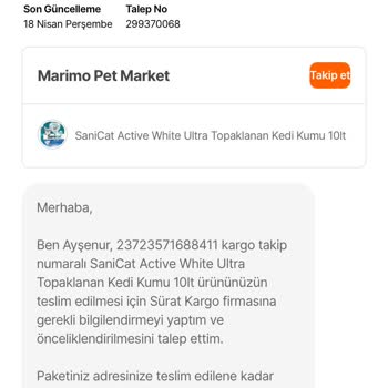 Hepsiburada Siparişim İçin Çözüm Sağlamıyor