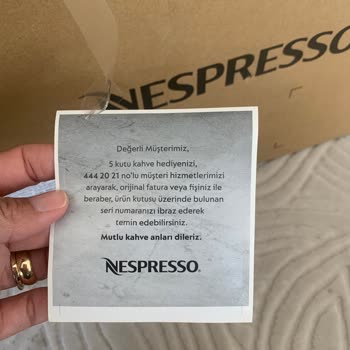 Nespresso Hediye Kapsül Kahve Siparişi