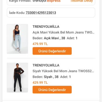 Trendyol Milla Ürünleri Alıp İadeyi Reddediyor.