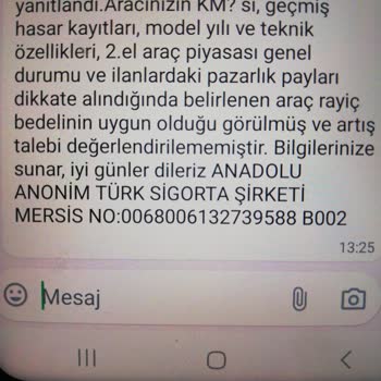 Anadolu Sigortanın Düşük Pert Ücreti Teklifi Ve İtirazı Reddetmesi