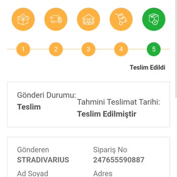 Stradivarius Ürünüm Teslim Edilmedi