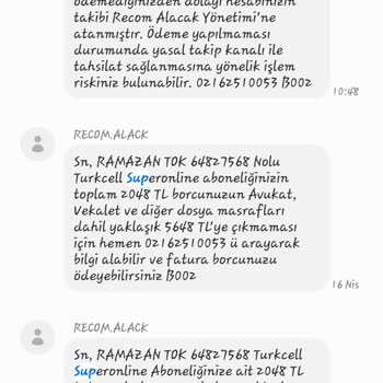Superonline Arızanın Giderilememesi Ve Haksız Kazanç.