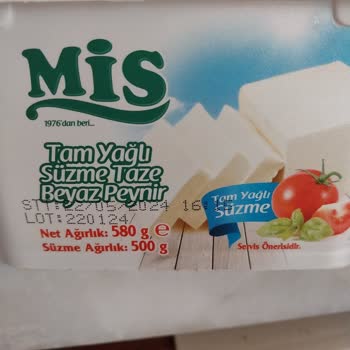 Mis Tam Yağlı Taze Süzme Peynir