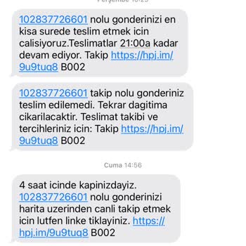 hepsiJET Kargo Teslim Etmeme