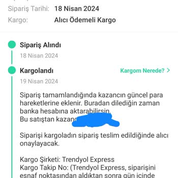 Trendyol Expres Kurye Sorunu