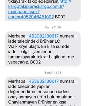 LCW İade Yi Kabul Etmiyor