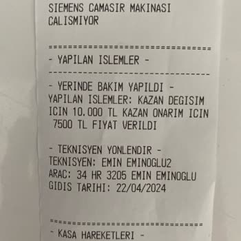 Siemens Çamaşır Makinesi Kazan Arızası