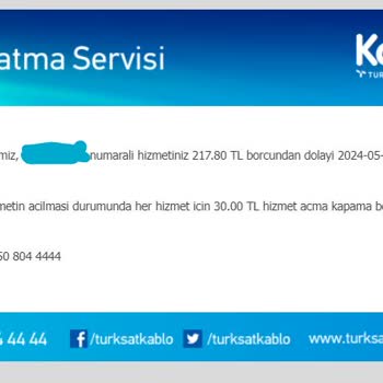 TÜRKSAT Kablo Net Servis Sorunları