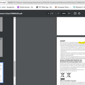 Bilkom Garanti Süresini 12 Ay Gösteriyor.