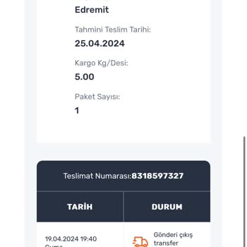 Trendyol Siparişimde Yaşanan Gecikme Ve Bilgi Karmaşası