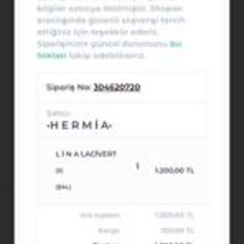Hermia Atelier (instagram-shopier) Siparişimi Alamıyorum Göndermiyorlar Mesaj'lara Cevap Vermiyorlar