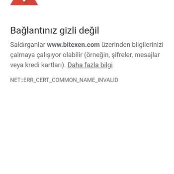 Bitexen Çalışmıyor Ne Chrome Ne De Bitexen Uygulaması Çalışmıyor