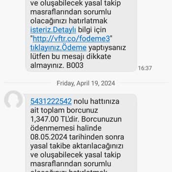 Vodafone Yanlış Bilgi Vermek