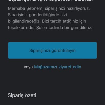 Şölen Boutique Sipariş Kargo Sorunu