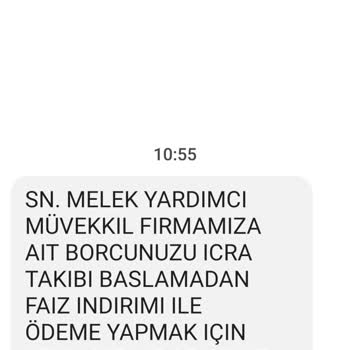 Metka Hukuk (SMS) Metka Hukuk Borç İddiası