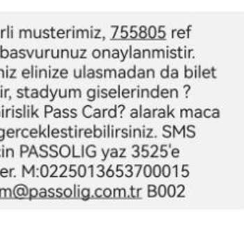Passolig Müşteri Hizmetleri Yardımcı Olamıyor