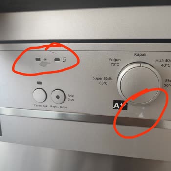 Vestel Bulaşık Makinesi Gösterge Paneli Boyasında Soyulmalar