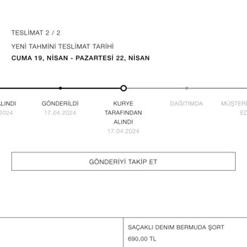 Zara Sipariş Ulaşmadı, Para İadesi Süresi Belli Değil.