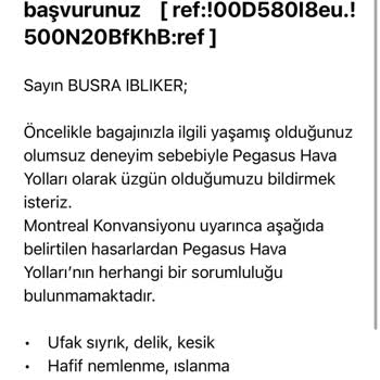 Pegasus Valiz Problemi Müşteri Kaybetmek Umurlarında Değil.