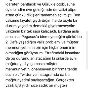 Pegasus Valiz Problemi Müşteri Kaybetmek Umurlarında Değil.