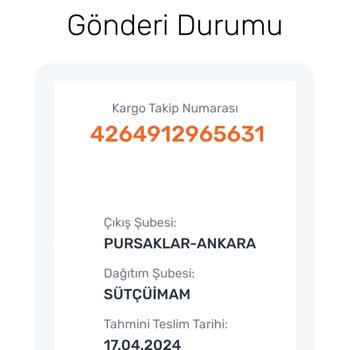 Aras Kargo Kargo Aracı Yandı Deyip Ürünümü Teslim Etmediler