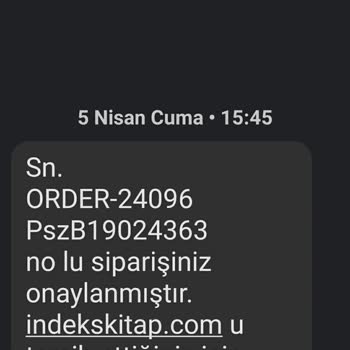 İndekskitap.com Sipariş Teslim Edilmedi