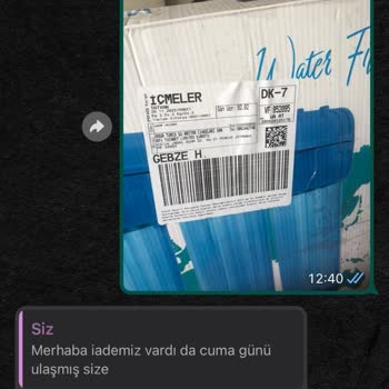 Aqua Turco Aqua Bella İade Yapılan Ürünün Para İadesini Yapmıyor