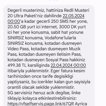 Vodafone Fatura Yanıltması Ve Mağduriyeti