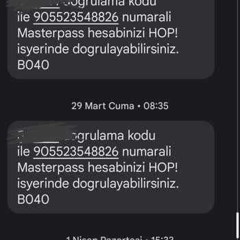 Masterpass Kartımla Benden Habersiz İşlem Yapılmaya Çalışılıyor.