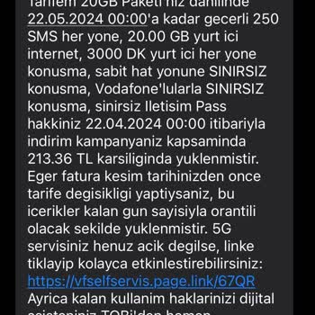 Vodafone Tarifemi İptal Etmiyor