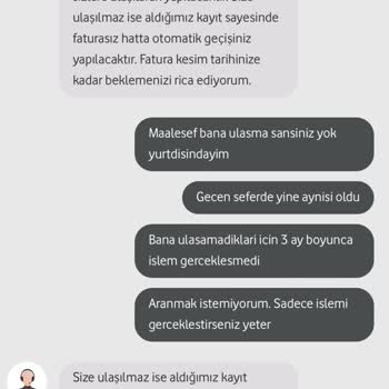 Vodafone Tarifemi İptal Etmiyor