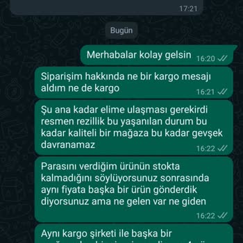 Vovo Bey Siparişimi Eksik Gönderdi Ve Düzeltmedi