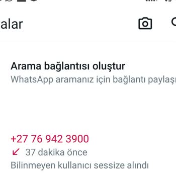 WhatsApp Uygulamasında Yabancı Numara Aranması Şikayeti