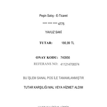 Getir Yetkisiz Kart İşlemi Ve Müşteri Mağduriyeti