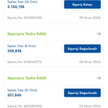 Cepte Şok Çürük Ürün