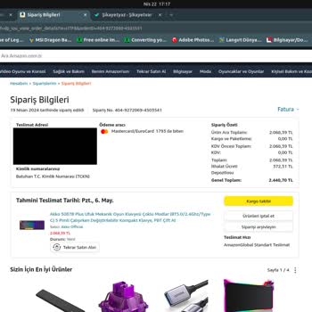 Amazon TR Müşteri Temsilcileri Ve Sistem Tarafından Mağdur Edildim.