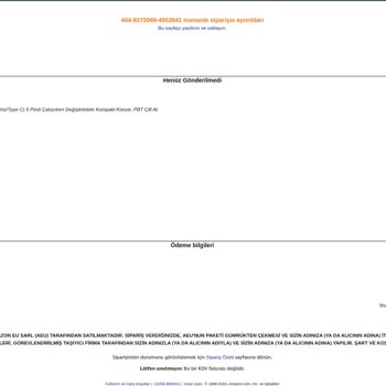 Amazon TR Müşteri Temsilcileri Ve Sistem Tarafından Mağdur Edildim.