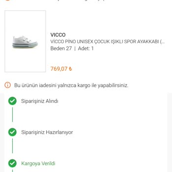 Vicco FLO Pabucline Satıcısı Şikayeti