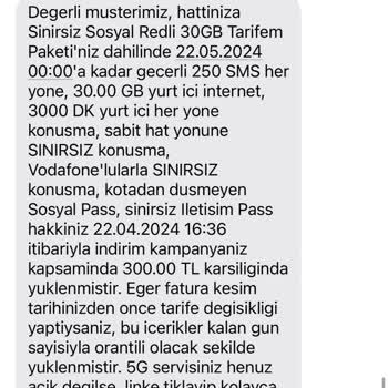 Vodafone Mobil İnternet Paketimin Hızla Tükenmesi Ve Mağduriyetim