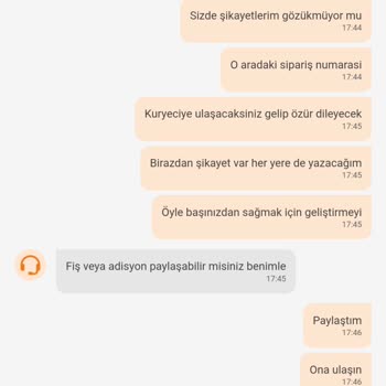 Trendyol Yemek Trendyol Kuryenin İşini Yanlış Yapması Ve İlgisizliği
