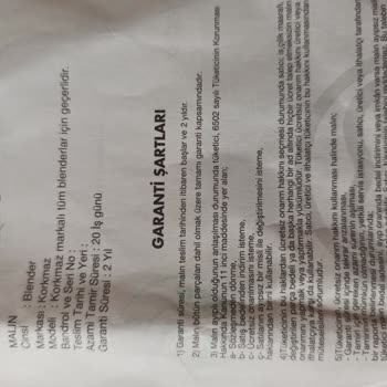 Korkmaz Mutfak Eşyaları Korkmaz Garanti Vadediyor Servis Yerine Getirmiyor