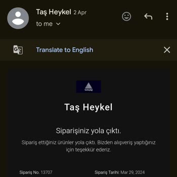 Taş Heykel (tasheykel.com) Taş Heykel 25 Gün Geçti Ürün Hala Ulaşmadı