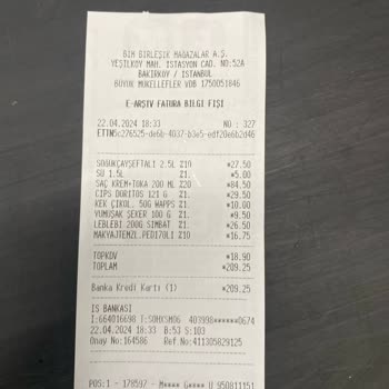 Yeşilköy BİM Şubesi Yanlış Fiyatlar