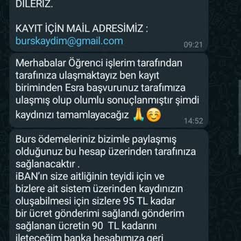 Burs Vaadiyle Dolandırıcılık Öğrenci İşleri Burs Başvurusu